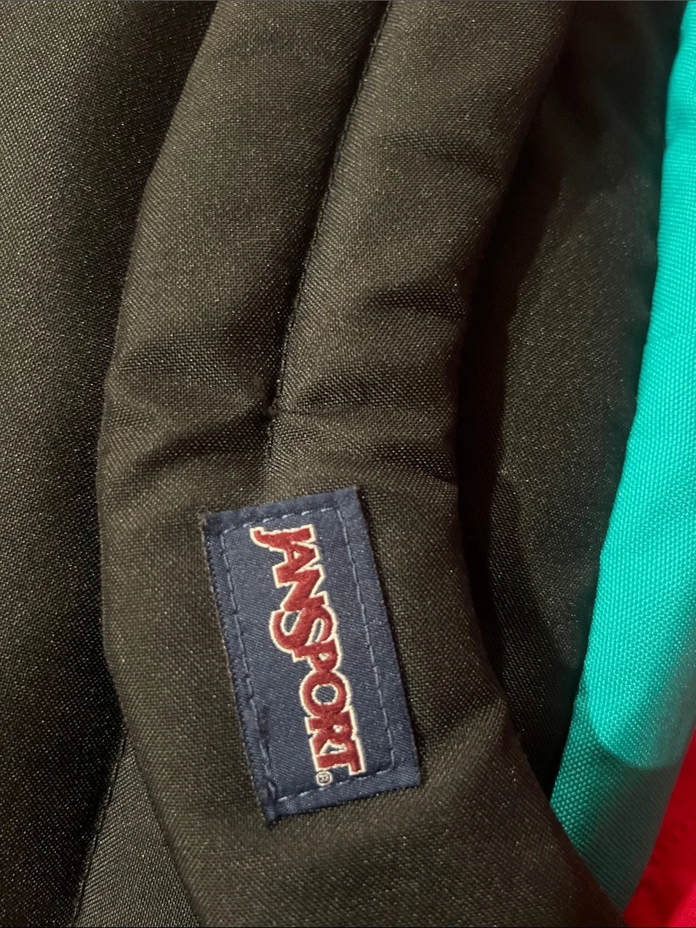 Jansport Teal Backpack with Fun Patches